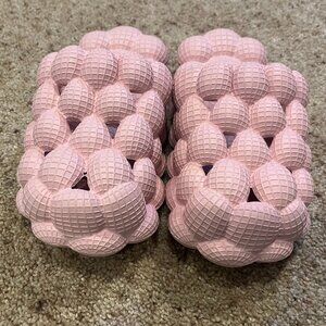 Size 6 Pink Bubble Slippers